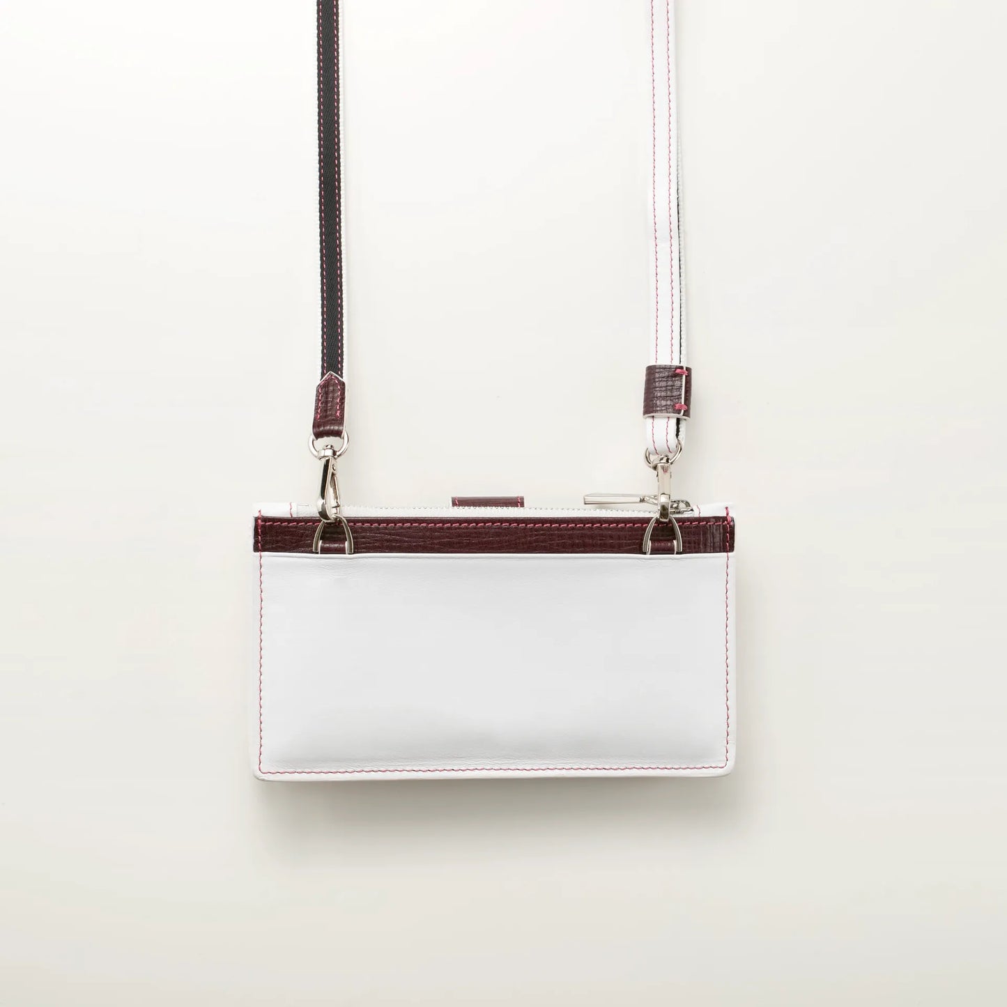 アトリエヒロ シェル 黒蝶貝ボタン 長財布 スマホウォレット /横型スマホショルダー