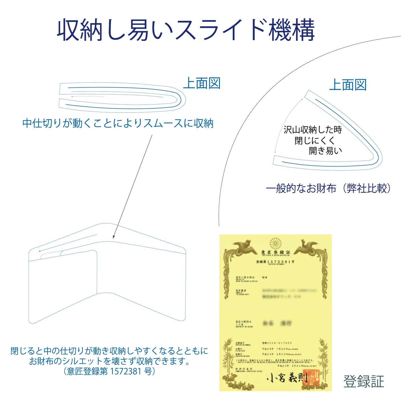 エレガンテ 二つ折り財布(札入れ)